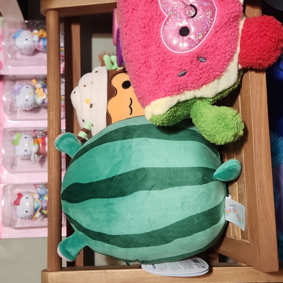 Damaris the Watermelon Hippo Crossover Squishmallow NWT 8” - Picture 3 of 3